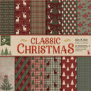 Little Birdie Cardstock 24 Sheet Pack 6"X6" Classic Christmas*