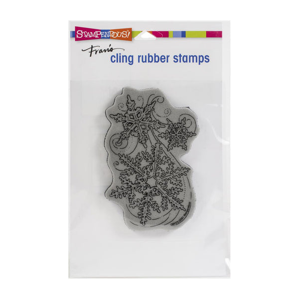 Stampendous Cling Stamp - Snow Swirls