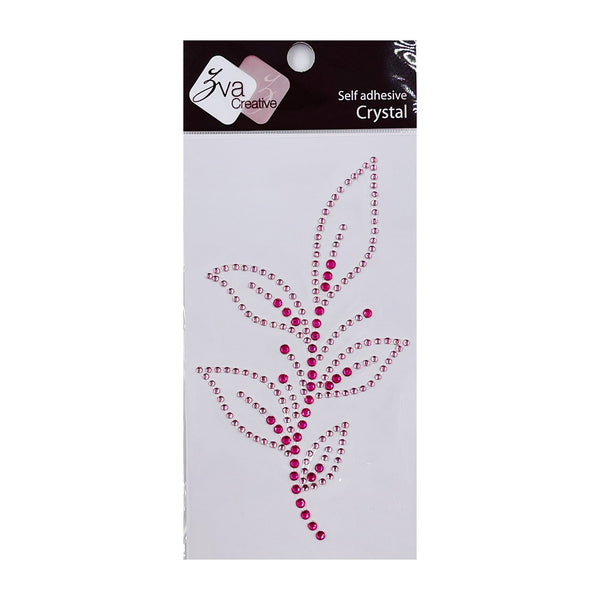 Zva Creative - Leafy Branch Crystal B - Pink*