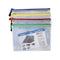 Universal Crafts Waterproof Storage Bags with Zipper B5 - 1 Pack - 20.8cm x 29cm - White with Assorted Zip