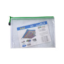 Universal Crafts Waterproof Storage Bags with Zipper B5 - 1 Pack - 20.8cm x 29cm - White with Assorted Zip