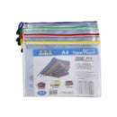 Universal Crafts Waterproof¬†Storage¬†Bags¬†with¬†Zipper A4 - 1 Pack - 24cm x 33.2cm - White with Assorted Zip