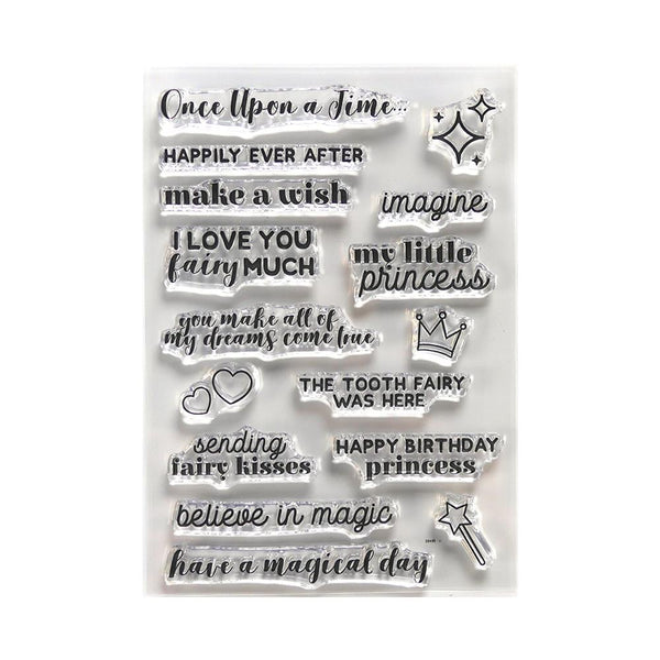 Elizabeth Crafts Clear Stamps - Once Upon A Time Sentiments
