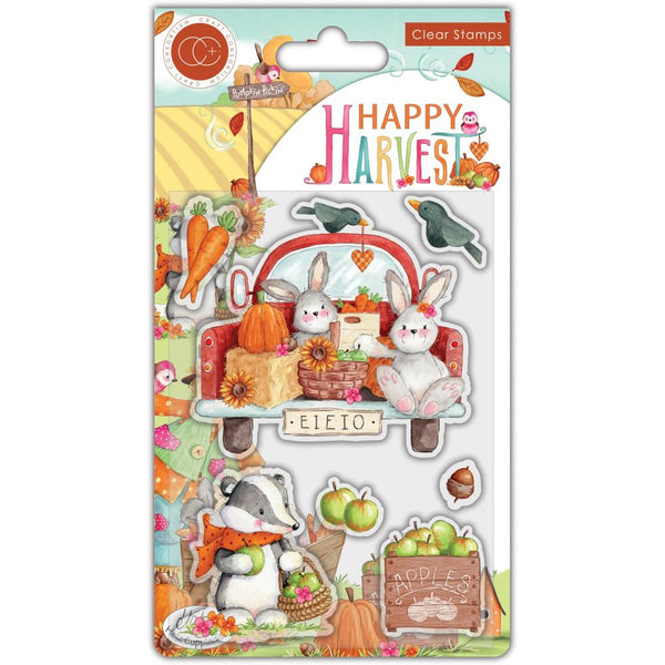 Craft Consortium A5 Clear Stamps Happy Harvest - Apples*