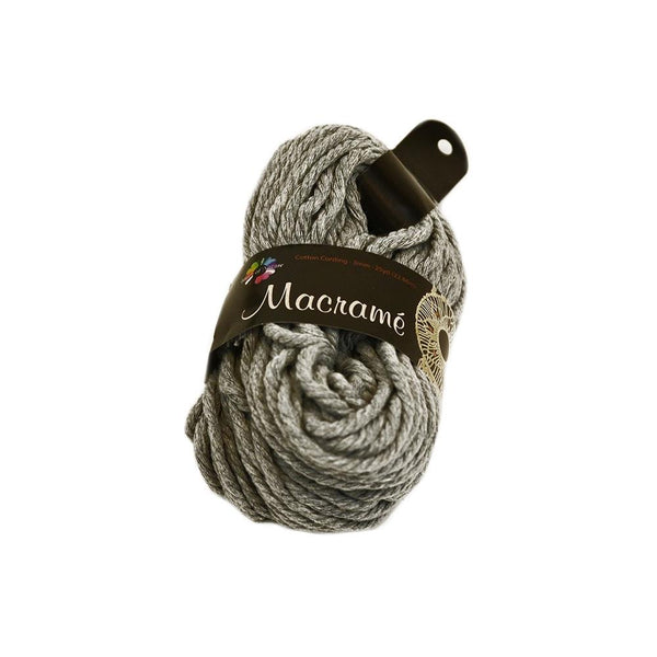 Touch Of Nature 3mm Cotton Cording 25yards - Grey*