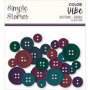 Simple Stories Colour Vibe Buttons 24pack Darks