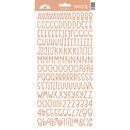 Doodlebug Sunshine Cardstock Alpha Stickers 6in x 13in - Coral*