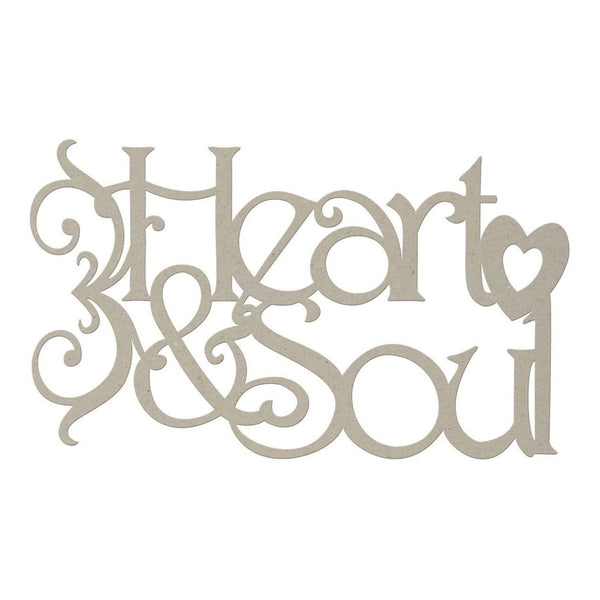 Fabscraps Chipboard Die-cuts - Heart & Soul*