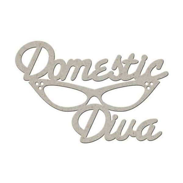 Fabscraps Chipboard Die-cuts - Domestic Diva*
