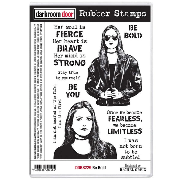 Darkroom Door Rubber stamp set - Be Bold*