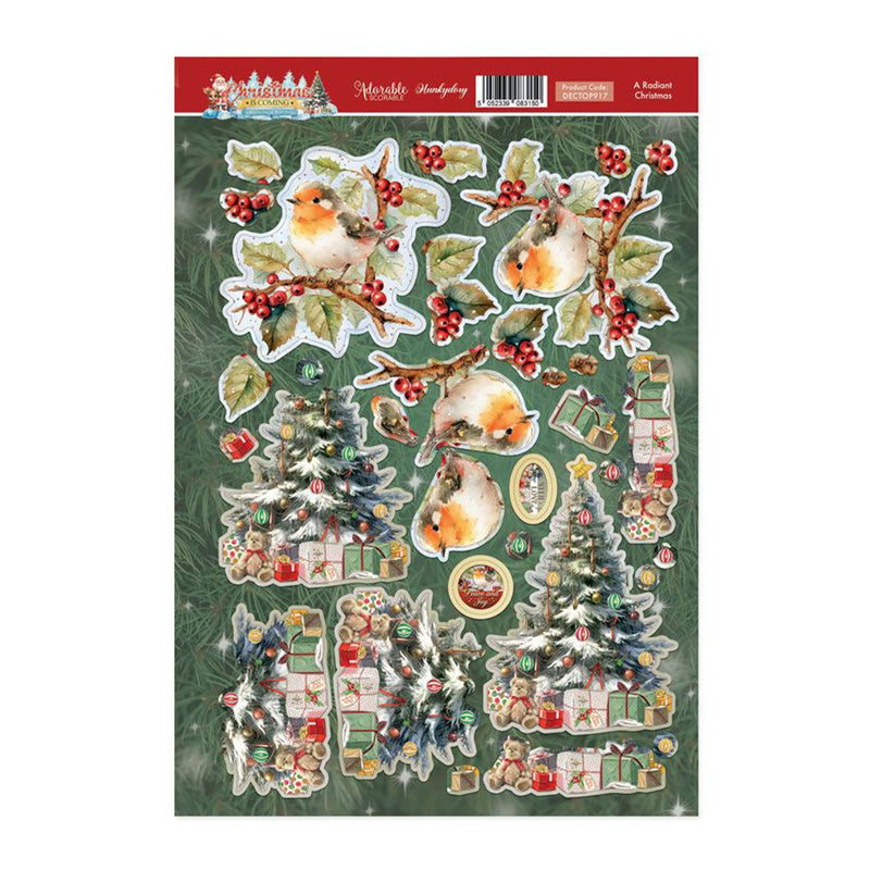 Hunkydory A Radiant Christmas Decoupage Topper Sheet