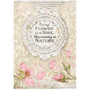 Stamperia Rice Paper Sheet A4 - Frame, Romantic Garden House
