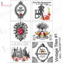 Dress My Craft Transfer Me Sheet A4 - Vintage Tiles