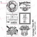 Dress My Craft Transfer Me Sheet A4 - Vintage Tiles