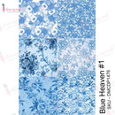 Dress My Craft Transfer Me Sheet A4 - Blue Heaven