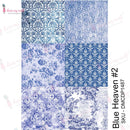 Dress My Craft Transfer Me Sheet A4 - Blue Heaven