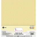 Dress My Craft Textured Cardstock 300gsm 12"X12" 10 pack - Pastel Yellow*