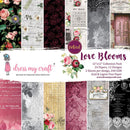 Dress My Crafts Single-Sided Paper Pad 12in x 12in 24 pack - Love Blooms, 12 Designs/2 Each*