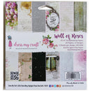 Dress My Craft Single-Sided Paper Pad 6"X6" 24 pack Wall Of Roses, 12 Designs/2 Each*