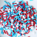 Dress My Crafts Shaker Elements 8gm - American Flag Star Mix