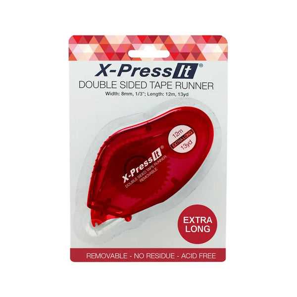 X-Press It Removable Double-Sided Tape Runner - 8mm x 12m