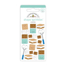 Doodlebug Adhesive Enamel Shape Sprinkles - S'more Fun*