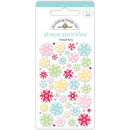 Doodlebug Sprinkles Adhesive Enamel Shapes Frosted Flurry*