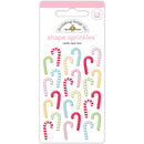 Doodlebug Sprinkles Adhesive Enamel Shapes Candy Cane Lane