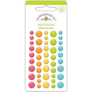 Doodlebug Sprinkles Adhesive Enamel Shapes - Rainbow Assortment