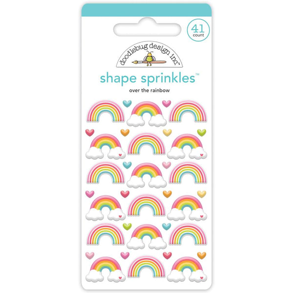 Doodlebug Sprinkles Adhesive Enamel Shapes - Over The Rainbow*