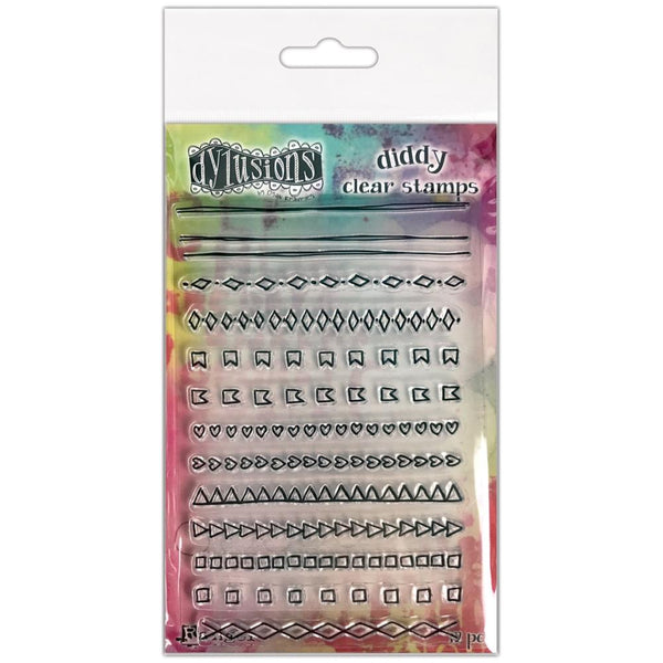 Dyan Reaveley's Dylusions Diddy Stamp Set - Mini Doodles*