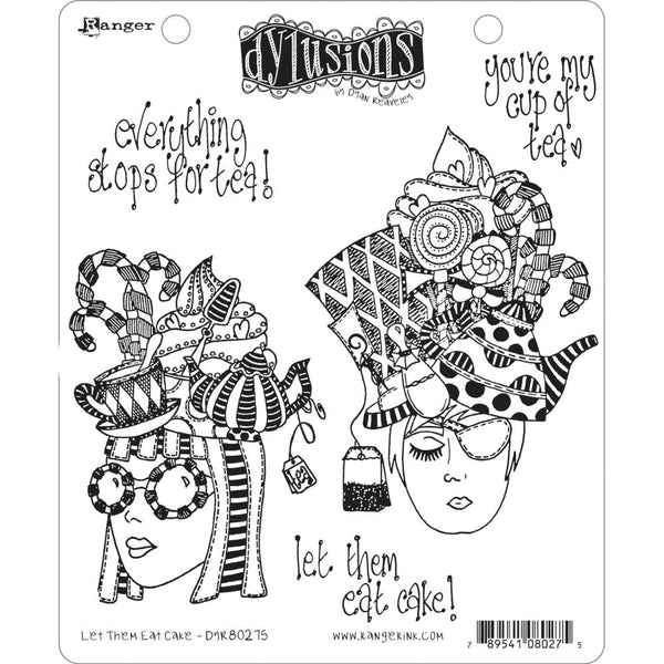 Dyan Reaveley's Dylusions Cling Stamp Collection - Let Them Eat Cake*