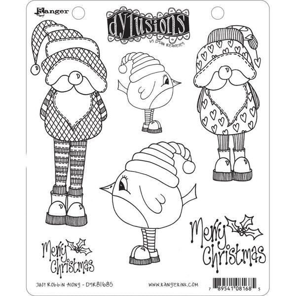 Dyan Reaveley's Dylusions Cling Stamp Collection - Just Robbin Along*