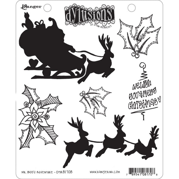 Dyan Reaveley's Dylusions Cling Stamp Collection - Mr. Boo's Adventure*