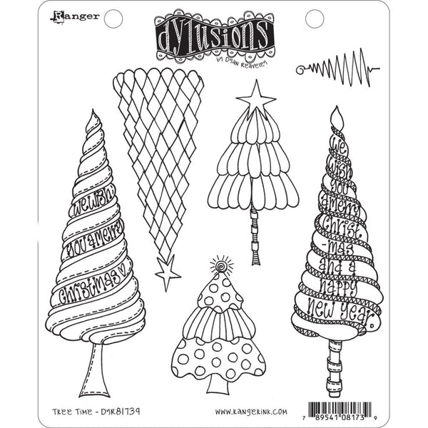 Dyan Reaveley's Dylusions Cling Stamp Collection - Tree Time*