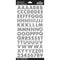 Sticko Alphabet Stickers - Silver Glitter Futura*