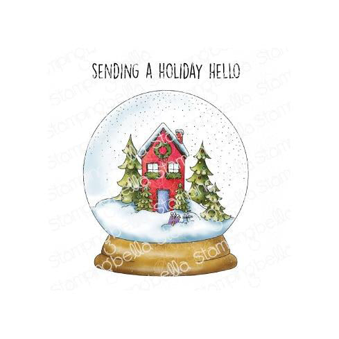 Stamping Bella Cling Stamps - Holiday Snow Globe*