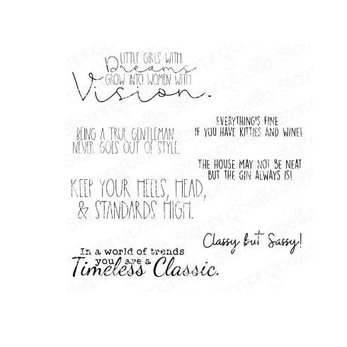 Stamping Bella Cling Stamps - Timeless Classic Sentiment*