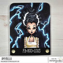 Stamping Bella - Cling Rubber Stamp - Mochi Bride Of Frankenstein*
