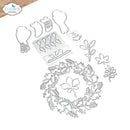 Elizabeth Craft Metal Die Fall Wreath & Owl