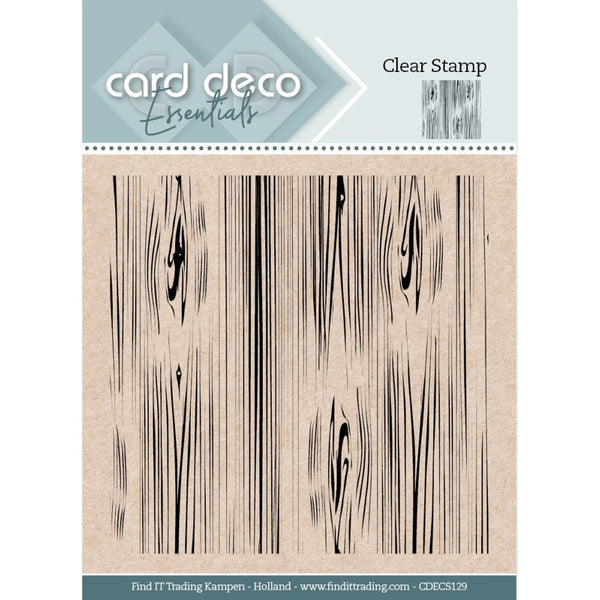 Find It Trading - Card Deco Essentials Clear Stamp - Wood