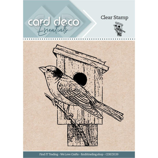 Find It Trading Card Deco Essentials Clear Stamp Birdhouse