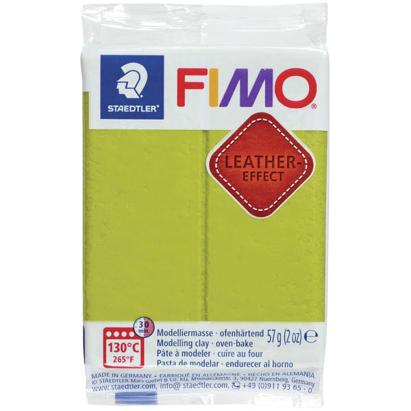 Fimo Leather Effect Polymer Clay 2oz - Olive