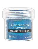 Ranger Embossing Powder .63oz - Blue Tinsel*