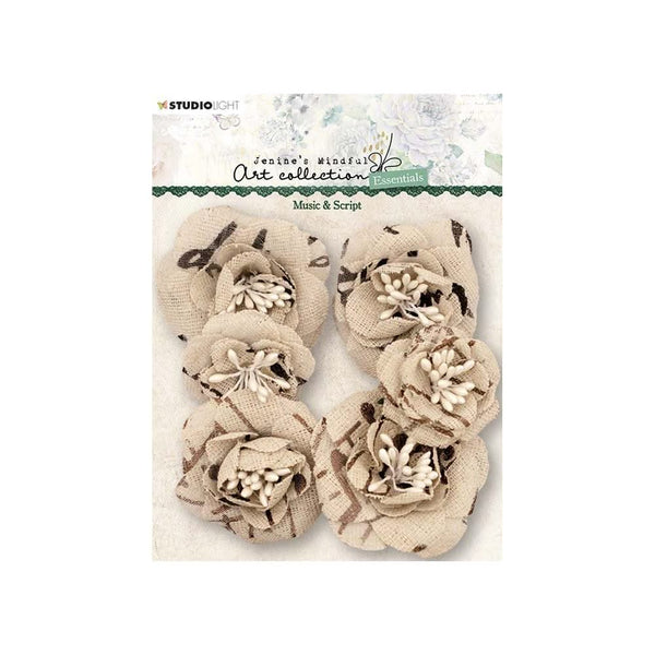 Studio Light Paper Flowers 12 pack  - Nr. 06, Music & Script*