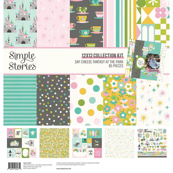 Simple Stories Collection Kit 12"x 12" Say Cheese Fantasy At The Park