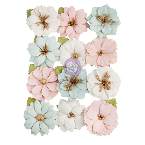 Prima Marketing Mulberry Paper Flowers - Fourteen/Love Notes