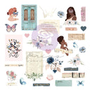 Prima Marketing Indigo By Frank Garcia Cardstock Ephemera 30 pack - Shapes, Tags, Words, Foiled Accents*