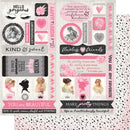 Authentique Flawless Double-Sided Cardstock Die-Cut Sheet 12in x 12in Elements*
