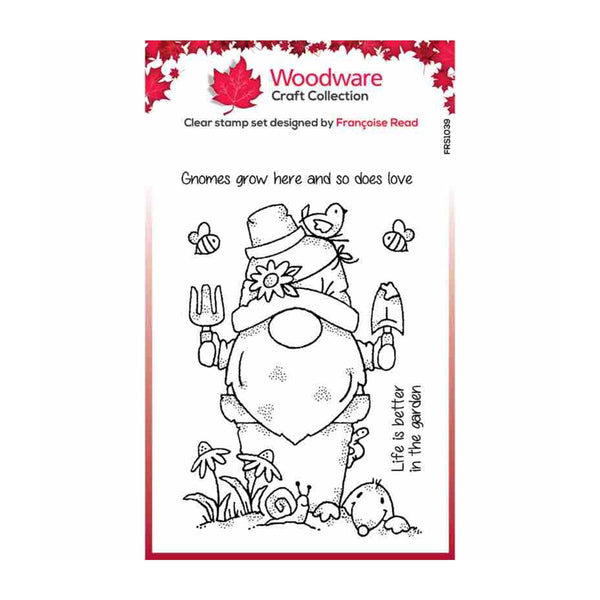 Woodware Clear Stamps 4"x 6" - The Gardener